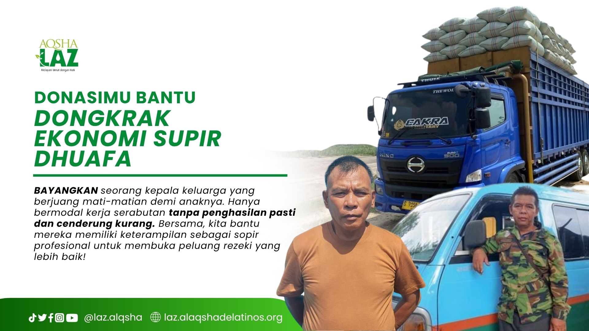 Donasimu Bantu Dongkrak Ekonomi Supir Dhuafa